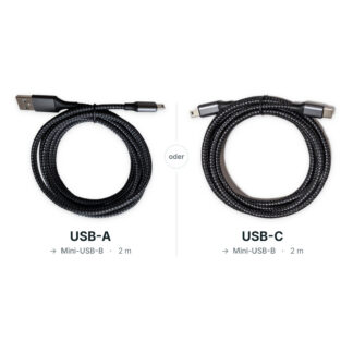 USB-Kabel: USB-A oder USB-C auf Mini-USB-B